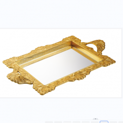 ELECTROPLATED   TRAY WITH MIRROR