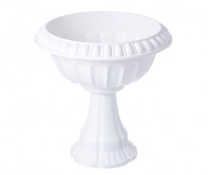 White Outdoor Flowerpot