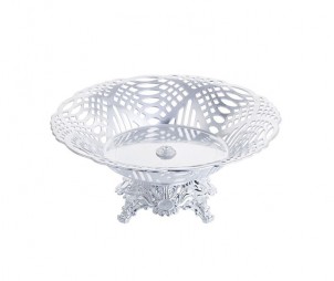 Hollow Electroplated Silver Tray+ Base