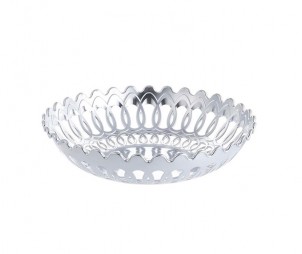 Hollow Electroplated Silver Tray