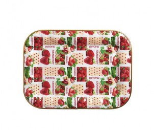 Rectangle IML Tray+Gold Border
