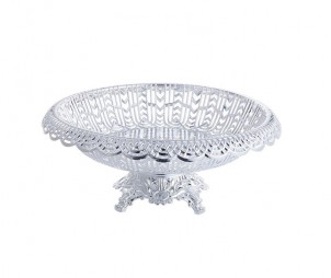 Hollow Electroplated Silver Tray+ Base