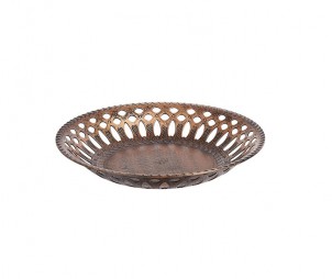 Round Archaized Tray