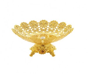 Electroplated Gold Hollow Tray+Base