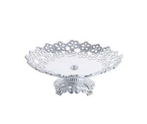 Hollow Electroplated Silver Tray+ Base