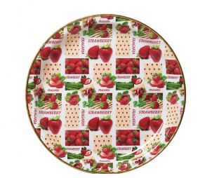 Round IML Tray+Gold Border
