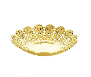 Electroplated Gold Hollow Tray