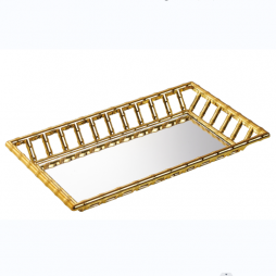 ELECTROPLATED  TRAY WITH MIRROR