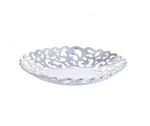 Oval Electroplated Silver Tray