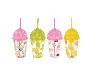Transparent IML Cup+Straw