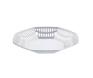 Hollow Electroplated Silver Tray