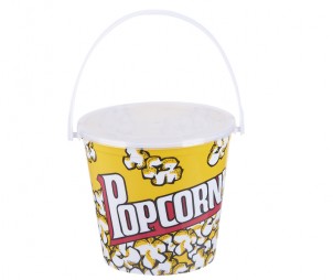 Round Popcorn Bucket+Handle