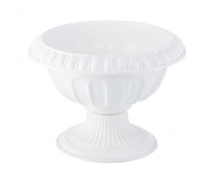 White Outdoor Flowerpot