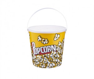 Round Popcorn Bucket+Handle