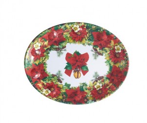 Oval Christmas Tray