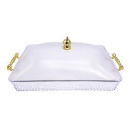 Plastic tray with lid