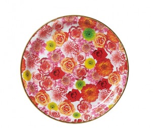 Round IML Tray+Gold Border