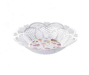 Hollow Electroplated Silver Tray