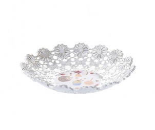 Hollow Electroplated Silver Tray
