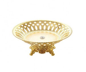 Electroplated Gold Hollow Tray+Base