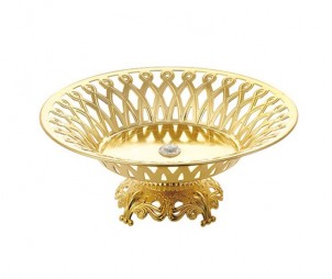 Electroplated Gold Hollow Tray+Base