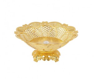 Electroplated Gold Hollow Tray+Base