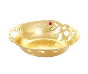 Electroplated Gold Hollow Tray