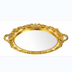 ELECTROPLATED  TRAY WITH MIRROR