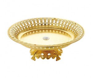 Electroplated Gold Hollow Tray+Base