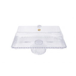 Plastic tray with lid & base